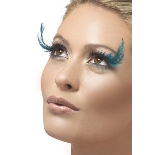Black Teal Eyelashes FV-37133