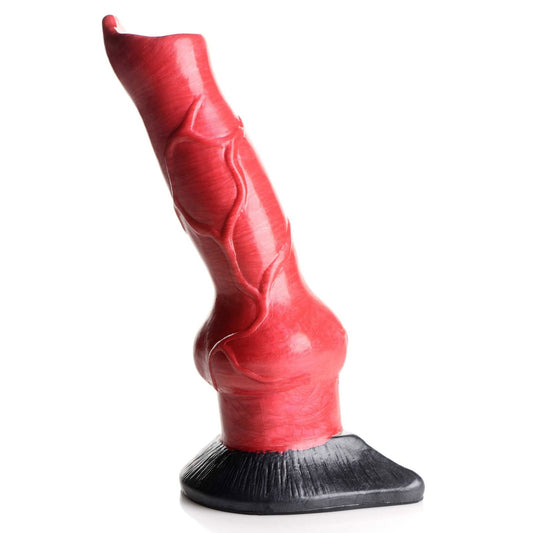 Hell-Hound - Canine Penis Silicone Dildo - Red CC-AG874-RED