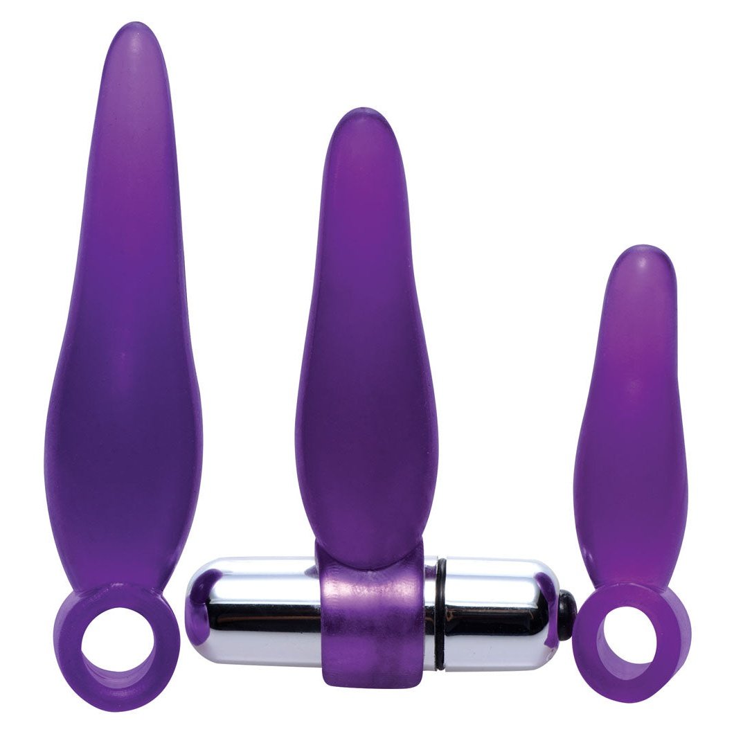 Fanny Fiddlers 3 Piece Finger Rimmer Set With Vibrating Bullet FR-AE809