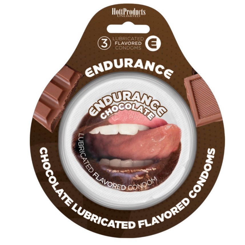 Endurance Condoms - Chocolate -3 Pack HTP2098