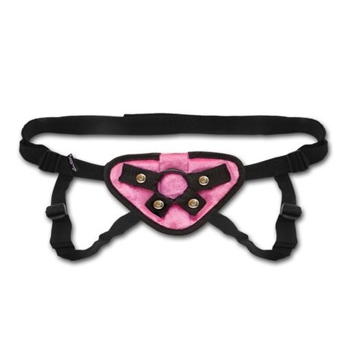 Pink Velvet Strap-on Harness EL-LF-1338