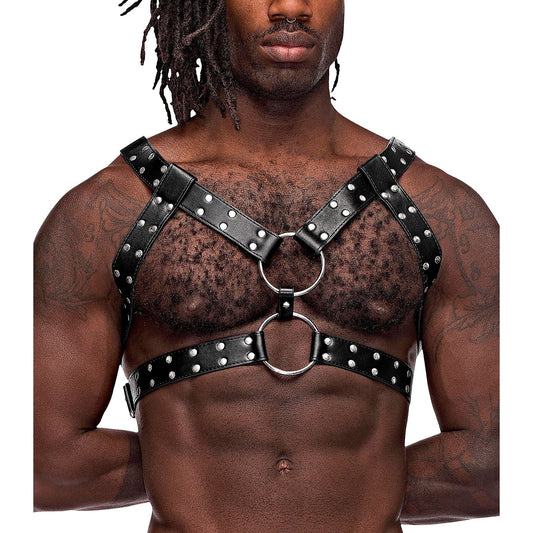Gemini Leather Harness - One Size - Black MP-591266BK1S