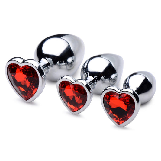 Red Heart Gem Anal Plug Set BTYS-AG694