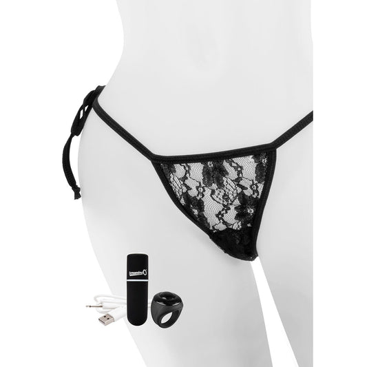 My Secret Charged Remote Control Panty Vibe -  Black APTY-BL-101E