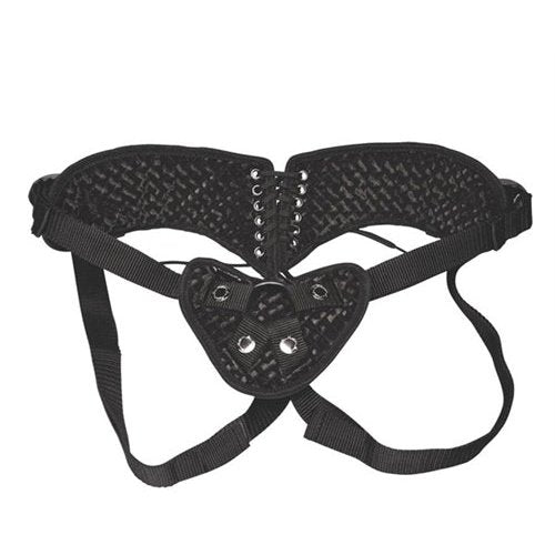Diamond Velvet Strap-on Corset - Black EL-LF-1363BLK