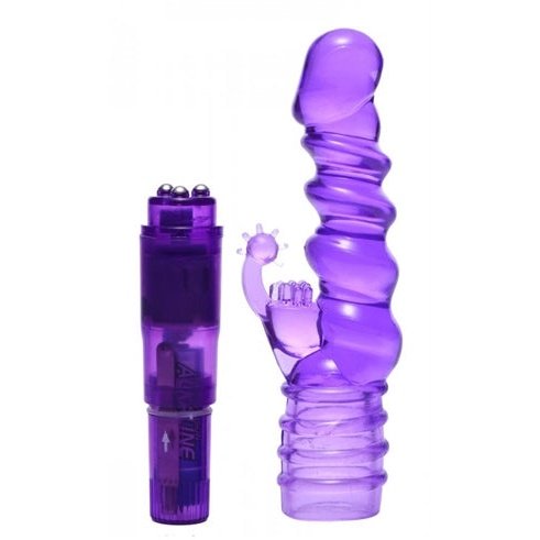 Royal Rocket Ribbed Rabbit Vive - Purple TV-AE561