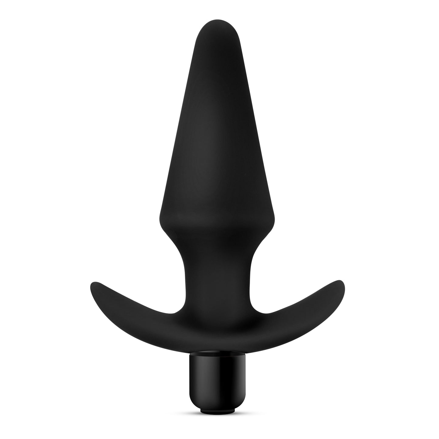 Anal Adventures Platinum - Silicone Vibrating Plug - Black BL-10595