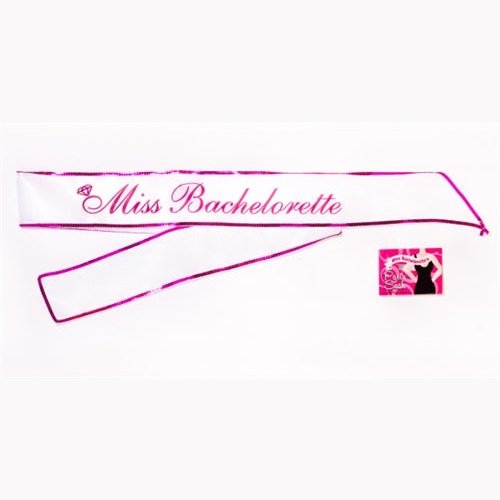 Miss Bachelorette Sash - White LG-NVC005