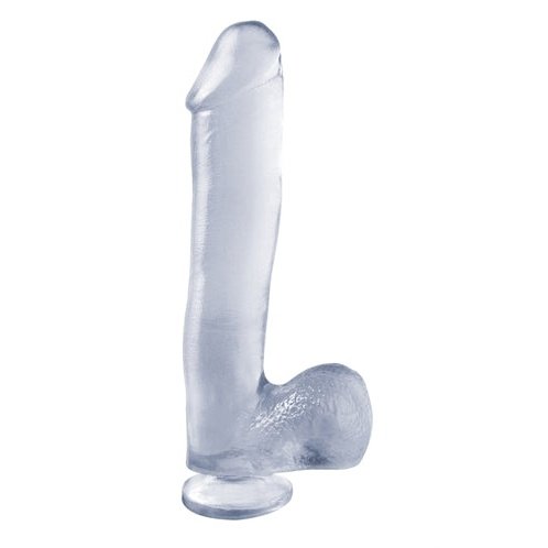 Basix Rubber Works - 10 Inch Dong With Suction Cup - Clear PD4222-20