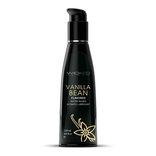 Aqua Vanilla Bean Flavored Water Based Intimate  Lubricant - 4 Fl. Oz. WS-90334