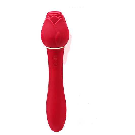 Wild Rose Suction Vibrator - Red IC1706