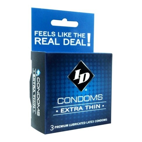 ID Extra Thin Condoms - 3 Pack ID-WXT-03