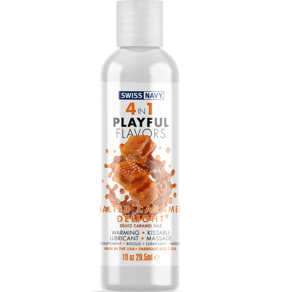 Swiss Navy 4-in-1 Playful Flavors - Salted Caramel Delight - 1 Fl. Oz. MD-SN4N1FSCD1