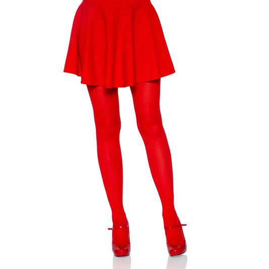 Nylon Tights - One Size - Red LA-7300RED