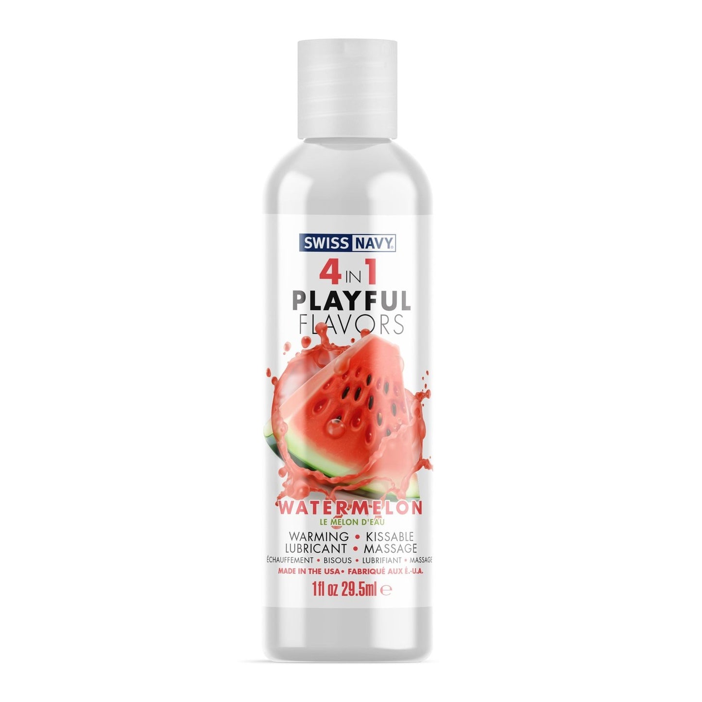 Swiss Navy 4-in-1 Playful Flavors - Watermelon 1  Oz MD-SN4N1FWM1