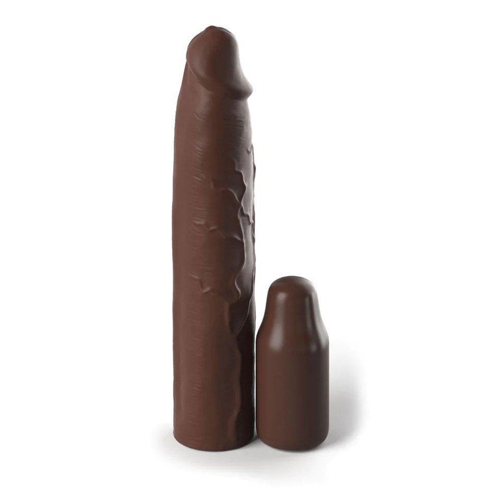 Fantasy X-Tensions Elite 9 Inch Sleeve With 3 Inch Plug - Brown PD4153-29