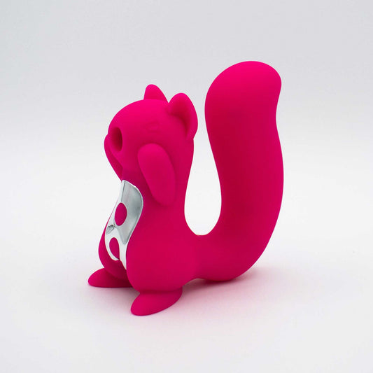 Screaming Squirrel Air Pulse and G-Spot Vibrator - Pink LAK-9102