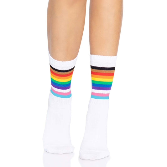 Pride Crew Socks - One Size - Rainbow LA-3014RNBOS