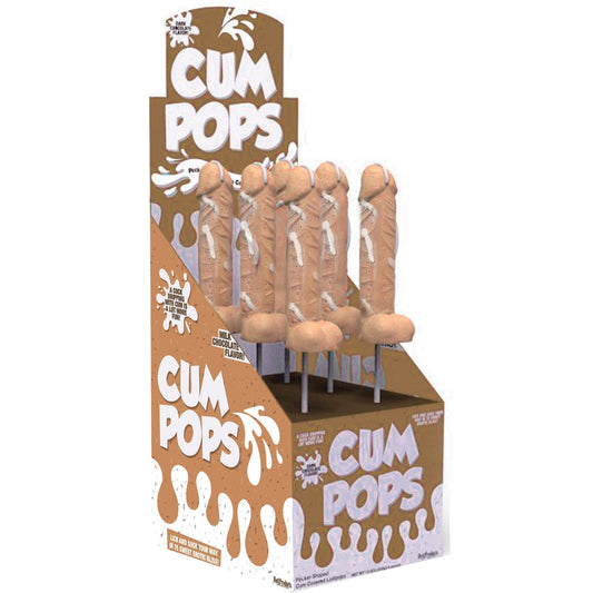 Cum Cock Pops - Milk Chocolate - 6 Piece P.O.P.  Display HTP3233-D