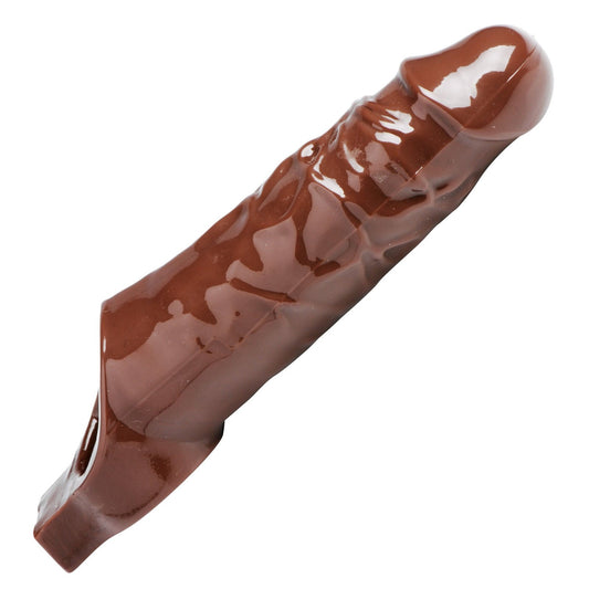 Really Ample Penis Enhancer Sheath - Brown SM-AE519