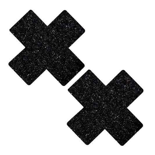 Black Malice Glitter X Factor Nipztix Pasties NN-BM-XF-NS