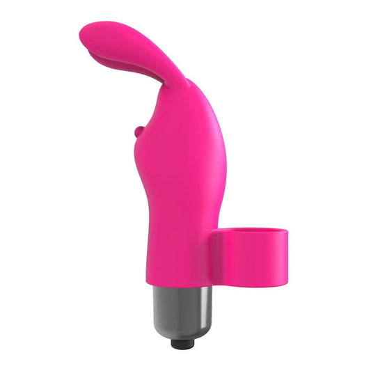 The 9's Flirt Bunny Finger Vibrator - Pink ICB2668-2