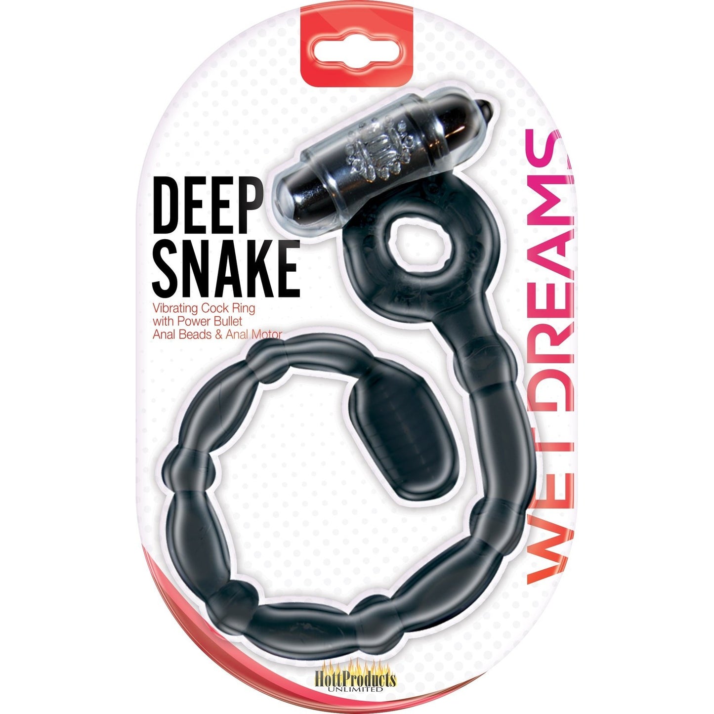 Wet Dreams Deep Snake - Black HTP2938