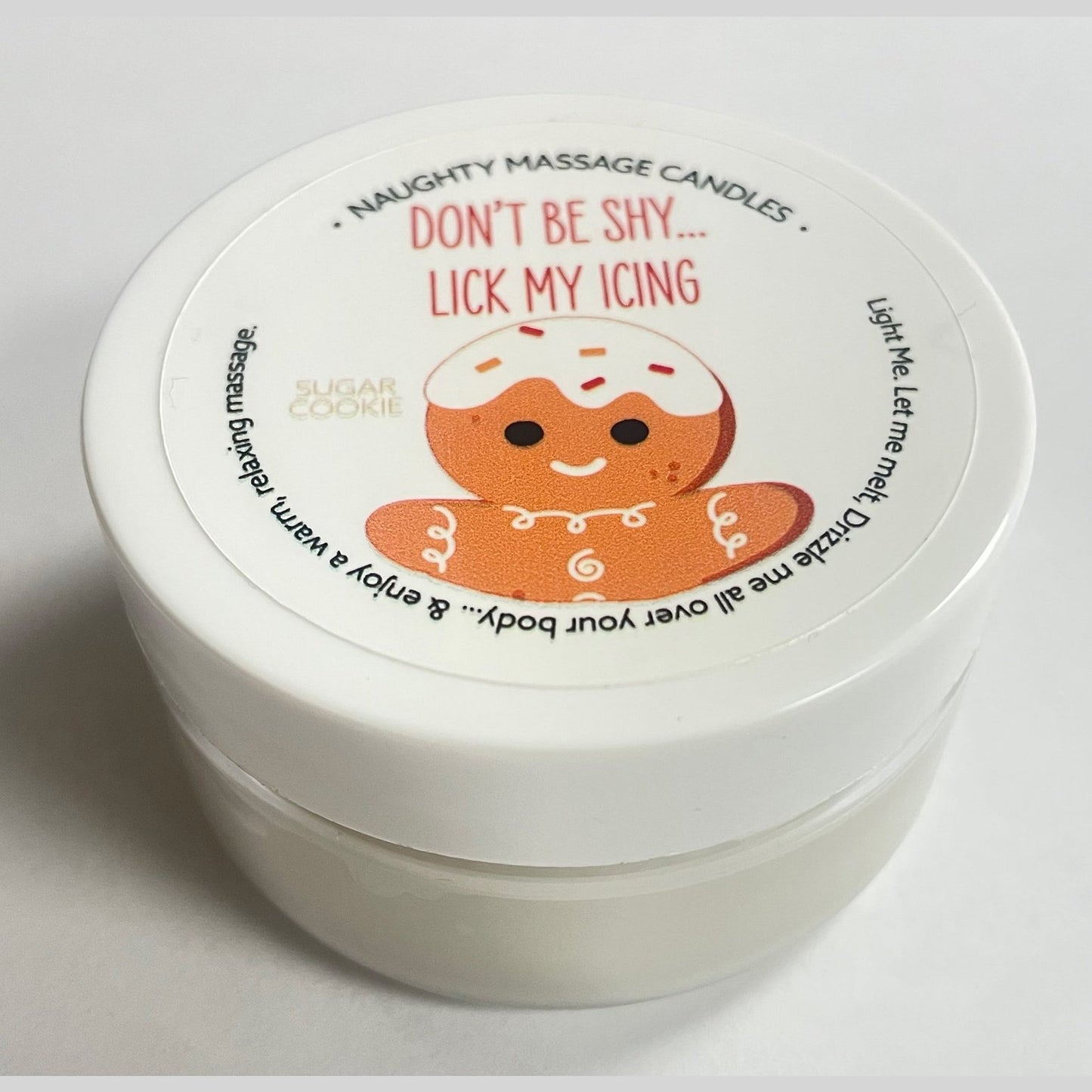 Don't Be Shy Lick My Icing Massage Candle - Sugar  Cookie 1.7 Oz KS14310