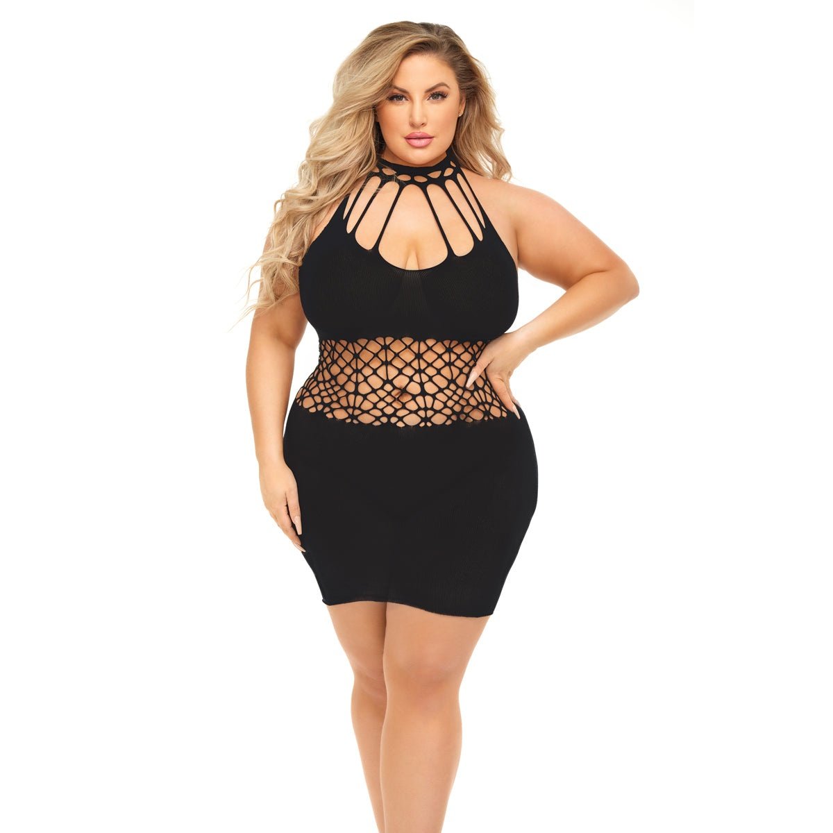 Rich B Phase Dress - Queen Size - Black PKL-25123XBLKQ