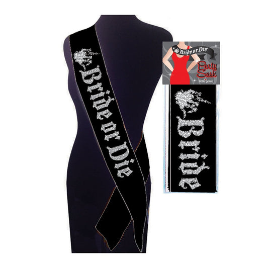 Bride or Die Sash - Black LG-NVC109