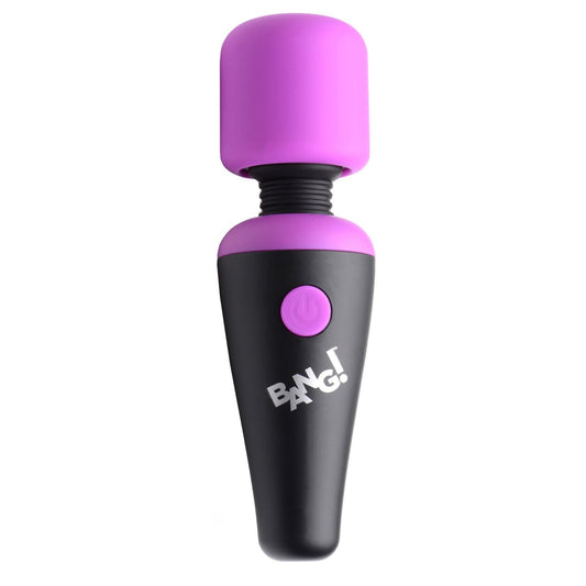 Bang - 10x Vibrating Mini Silicone Wand - Purple BNG-AG786-PUR