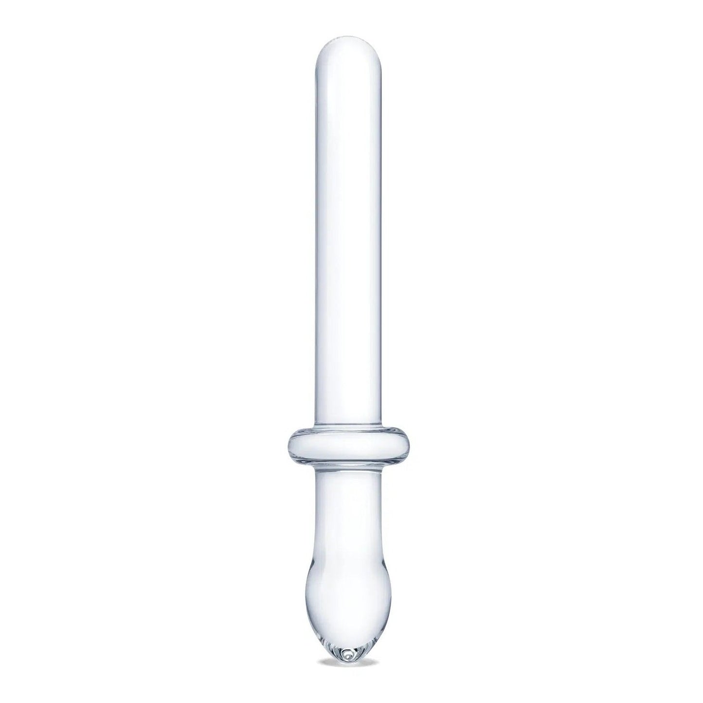 9.25 Inch Classic Smooth Dual-Ended Dildo - Clear GLAS-166