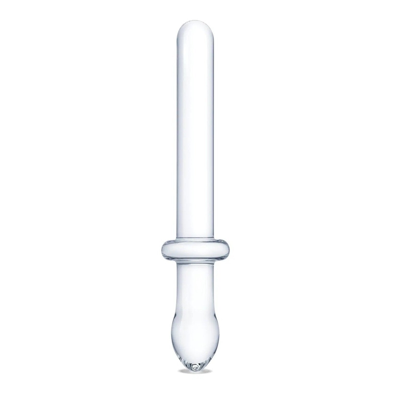 9.25 Inch Classic Smooth Dual-Ended Dildo - Clear GLAS-166