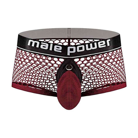 Cock Pit Net Mini Cock Ring Short - Extra Large - Burgundy MP-120260BNXL