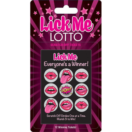 Lick Me Lotto 12 Winning Tickets! LG-BG069