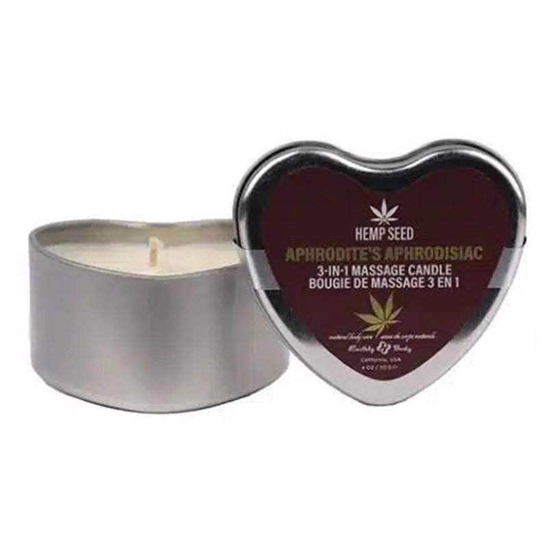 Hemp Seed 3-in-1 Valentines Day Candle -  Aphrodite's Aphrodisiac 4 Oz EB-HSCV024C