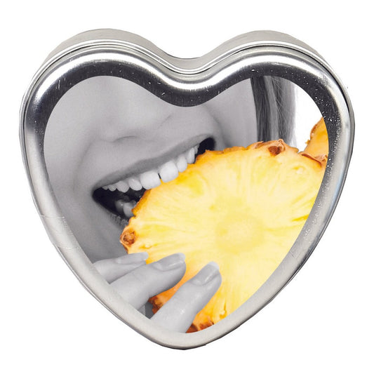 Edible Heart Candle - Pineapple - 4oz EB-HSCK011