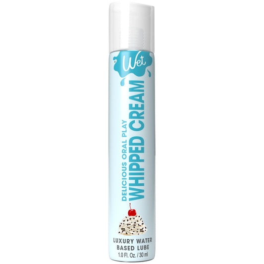 Wet Delicious Oral Play - Whipped Cream -  Waterbased Flavored Lubricant 1 Oz WT21542