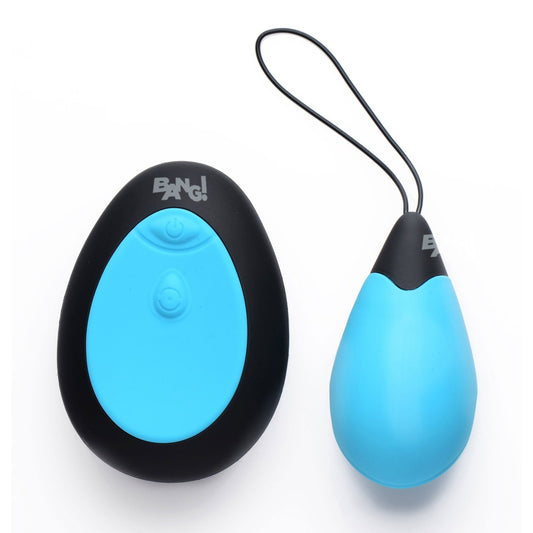 Bang - 10x Silicone Vibrating Egg - Blue BNG-AG462-BLU