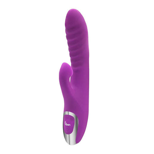 Frenzy - Rabbit Vibe With Clitoral Suction - Berry VB-66106