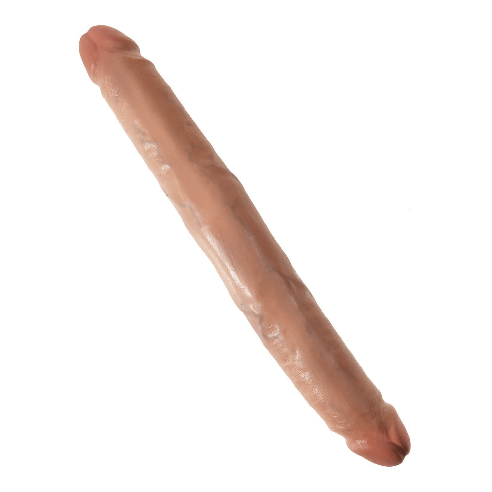 King Cock  12 Inch Slim Double Dildo - Tan PD5516-22