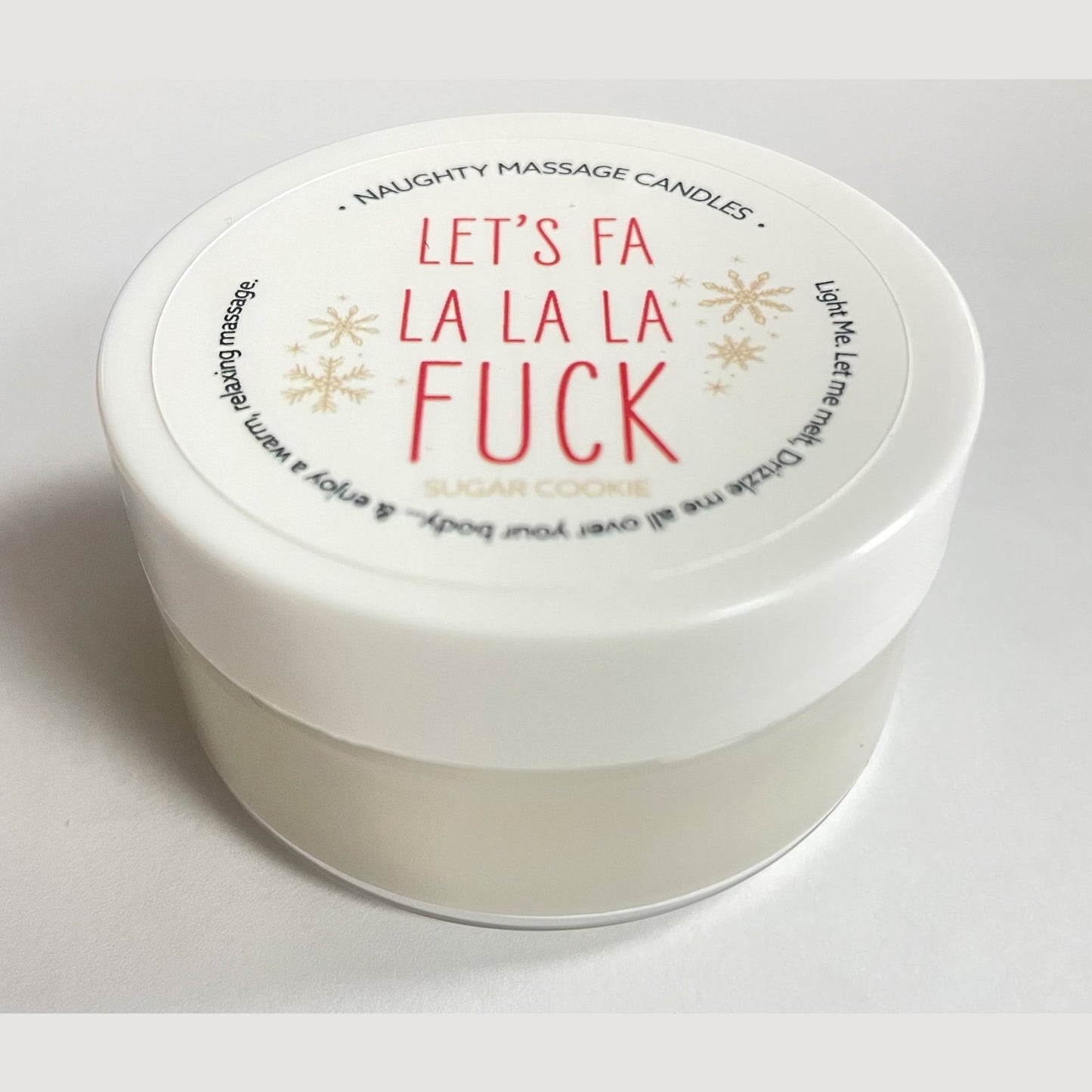 Let's Fa La La La Fuck Massage Candle - Sugar Cookie 1.7 Oz KS14309