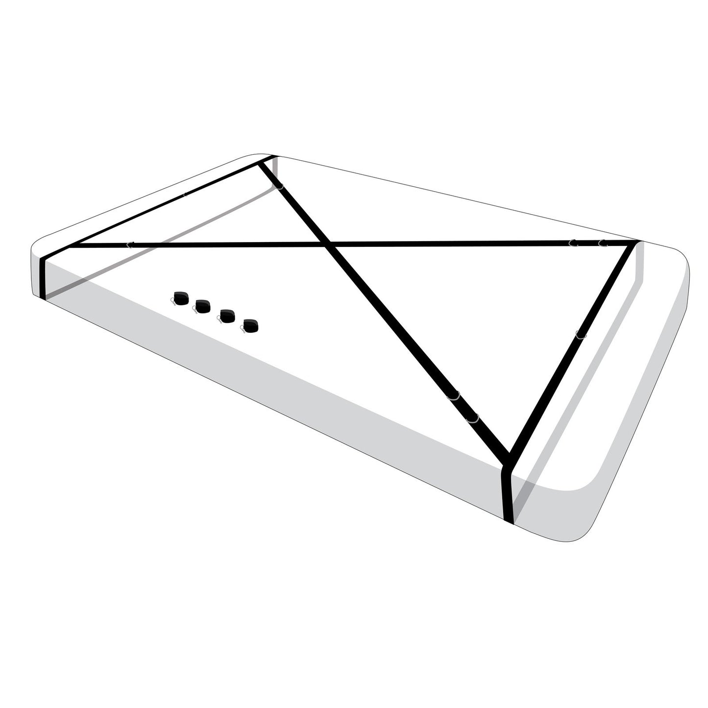 Interlace Over and Under the Bed Restraint Set MS-AE721