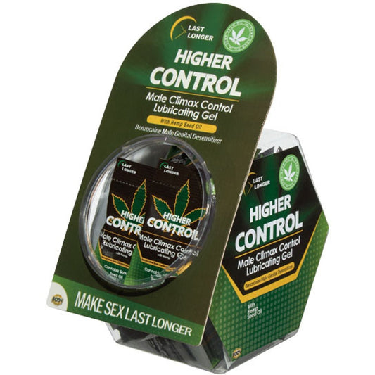 Higher Control Male Climax Control Lubricating Gel With Hemp - 50 Pc BA-HCCSPDJ