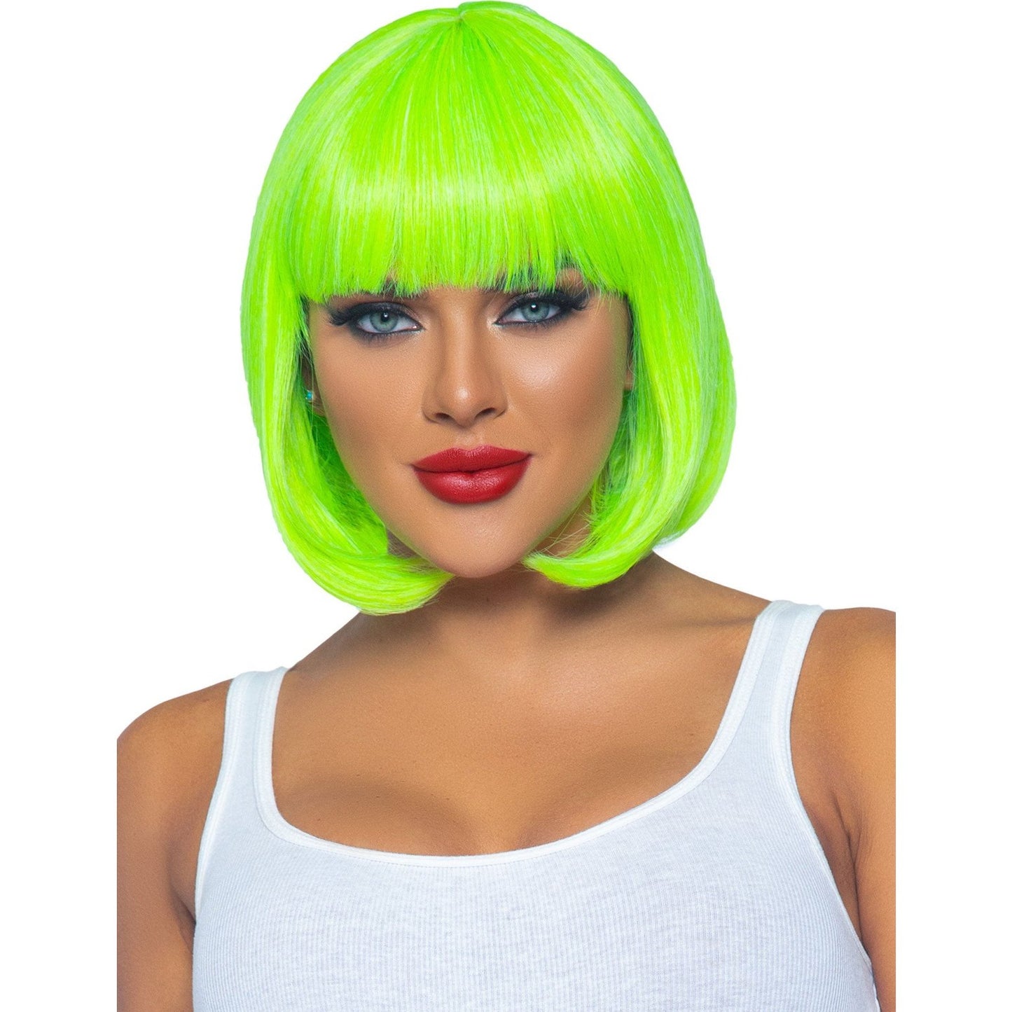 12 Inch Short Bob Wig - Neon Green LA-A2907NGRN