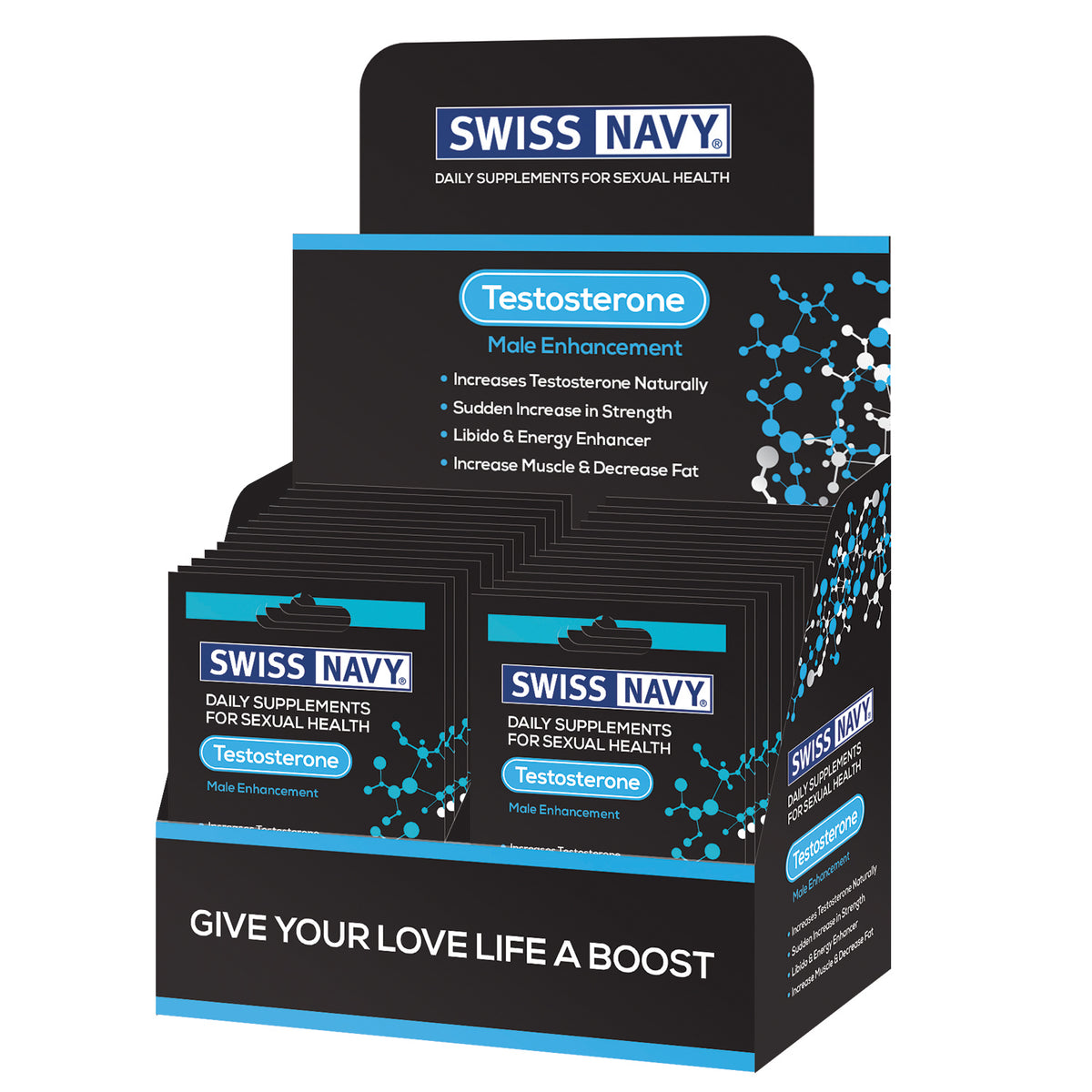 Testosterone Window Display Swiss Navy Testosterone Male Enhancement 24 Ct Display – Nasti By Nature