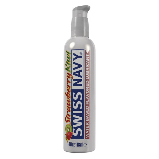 Swiss Navy Flavors Water Based Lubricant - Strawberry Kiwi 4 Fl. Oz. MD-SNFSK4