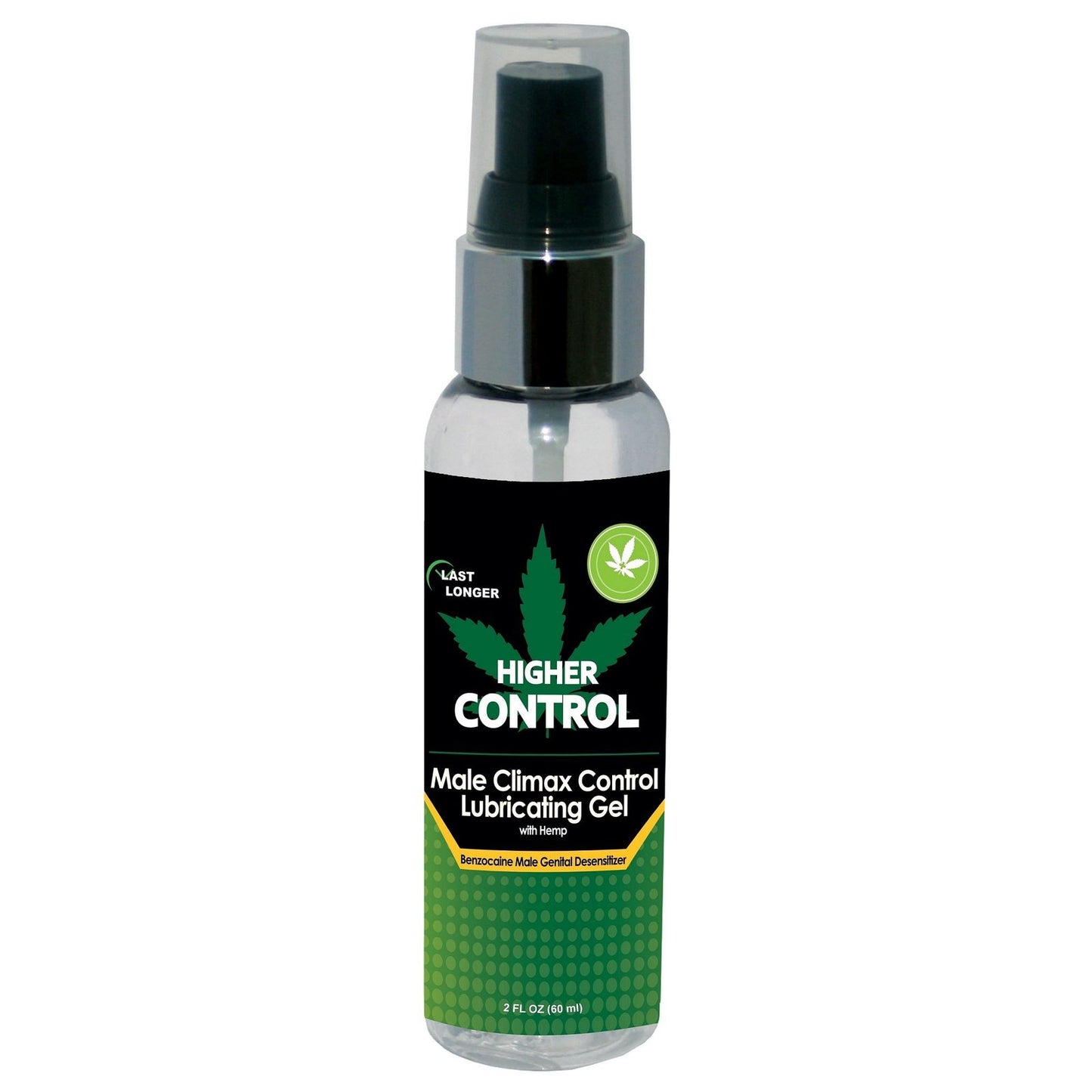 Higher Control Male Climax Control Lubricating Gel With Hemp - 2 Fl. Oz. / 60 ml BA-HCC20