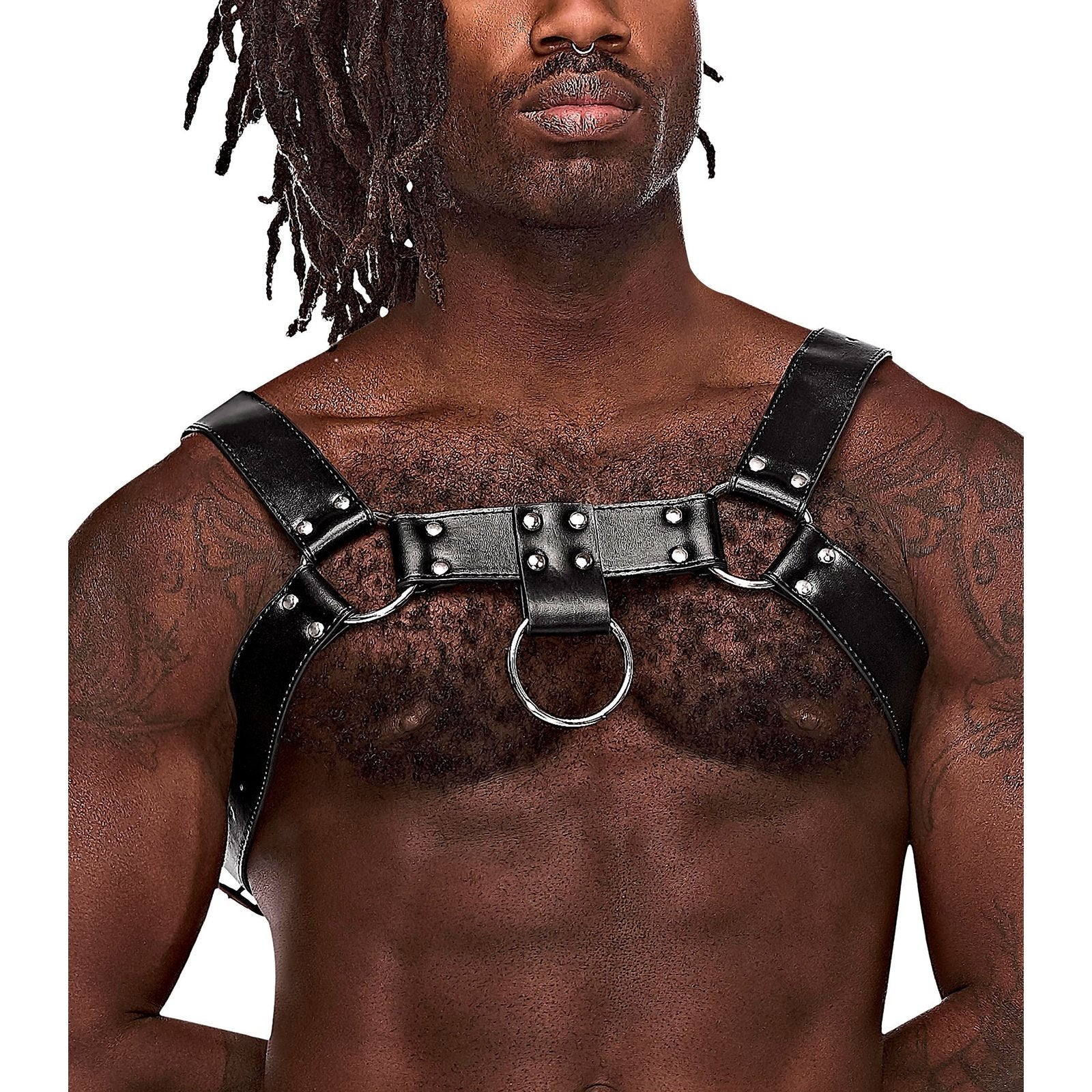 Aries Leather Harness - One Size - Black MP-590266BK1S