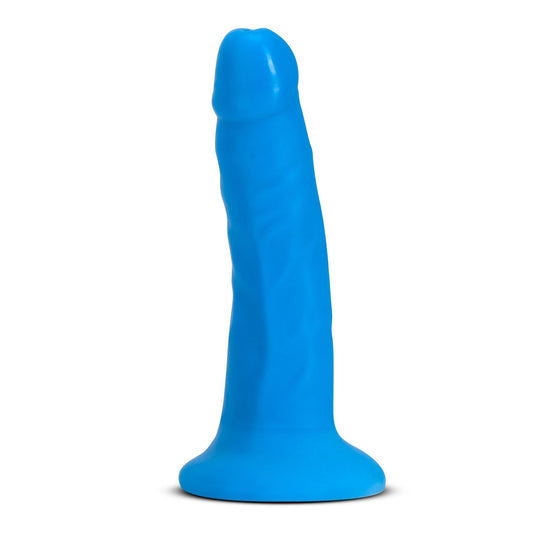 Neo Elite - 6 Inch Dual Density Cock - Neon Blue BL-54502